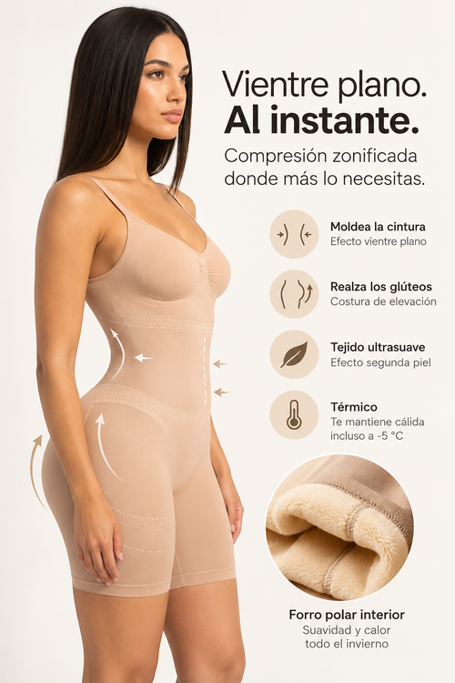 Detalle del tejido del body moldeador push up Bella Rosé